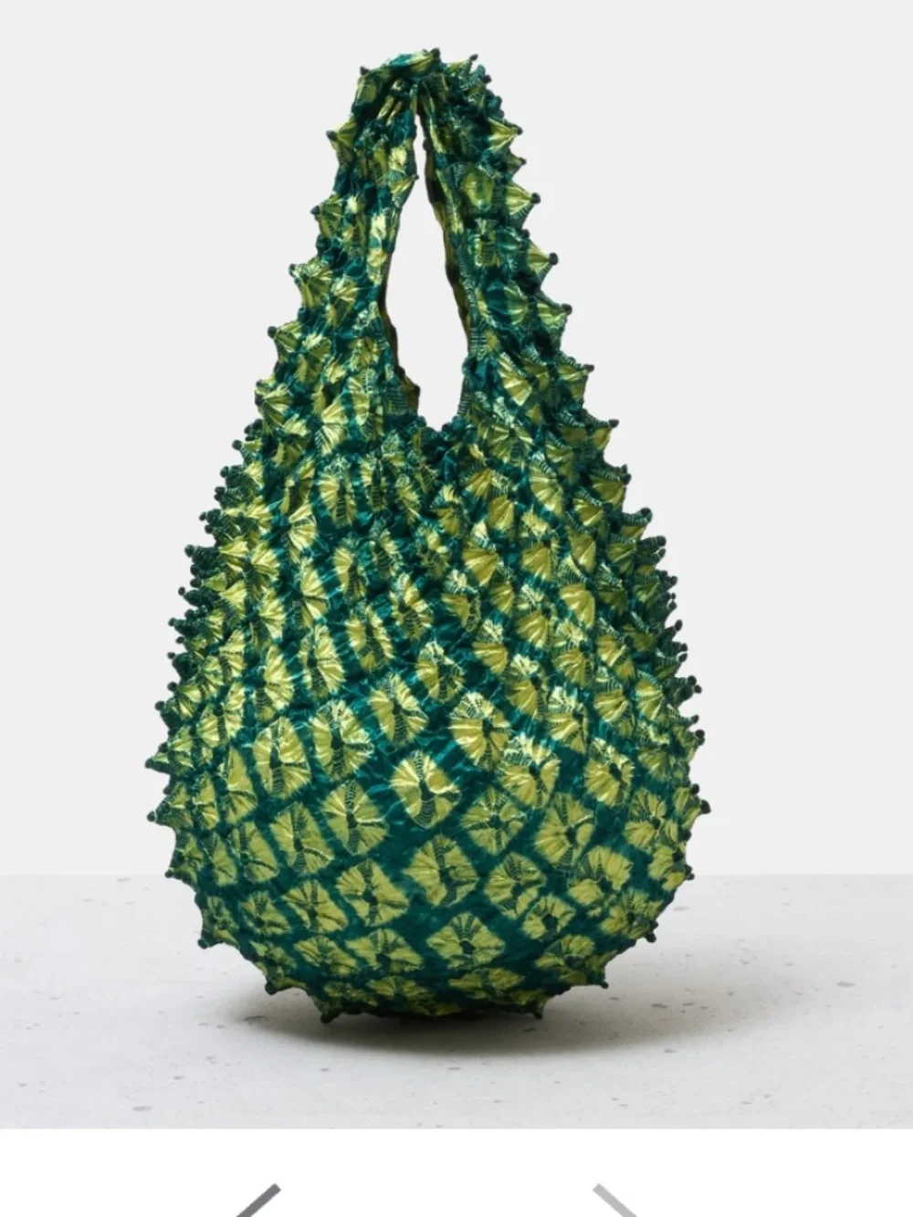 NWT Bunzababuro Petit Bag Tyedye Green expandable tote bag